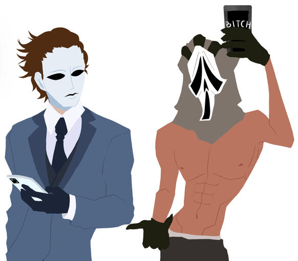 Ghostface and Michael myers