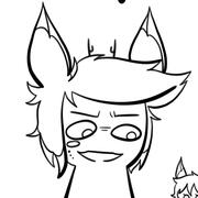 Alastor looking down in disgust